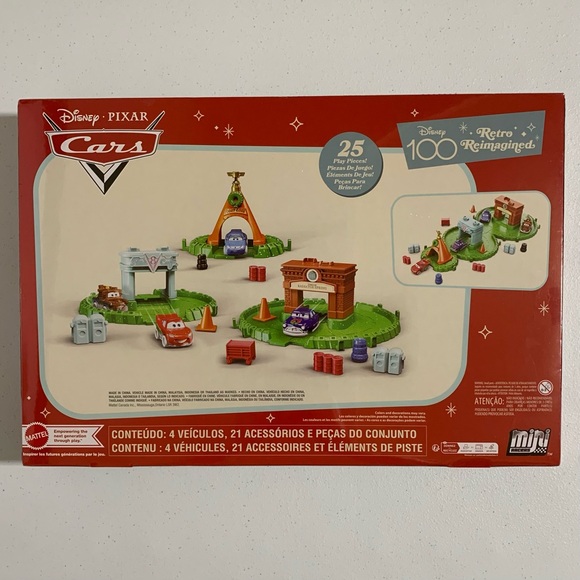 Disney 100 Retro Reimagined Pixar Cars Mini Racers Advent Calendar-New - Picture 6 of 8